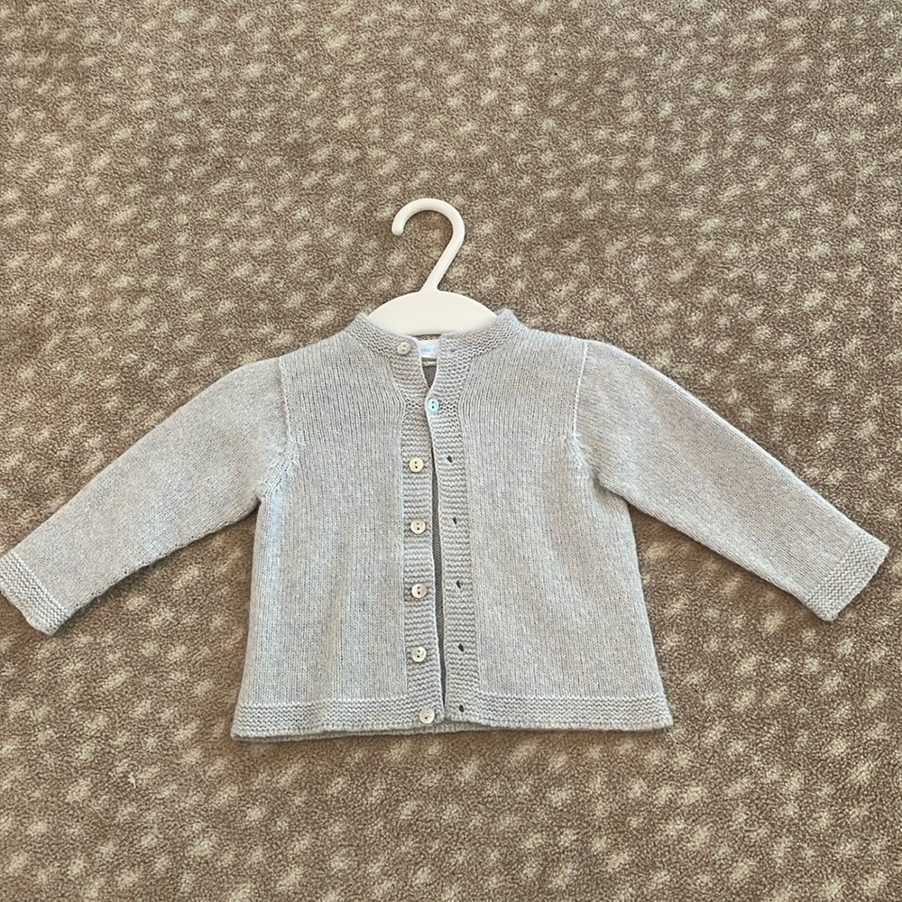 Teresa Alecrim boys sweater cardigan | size 6 months